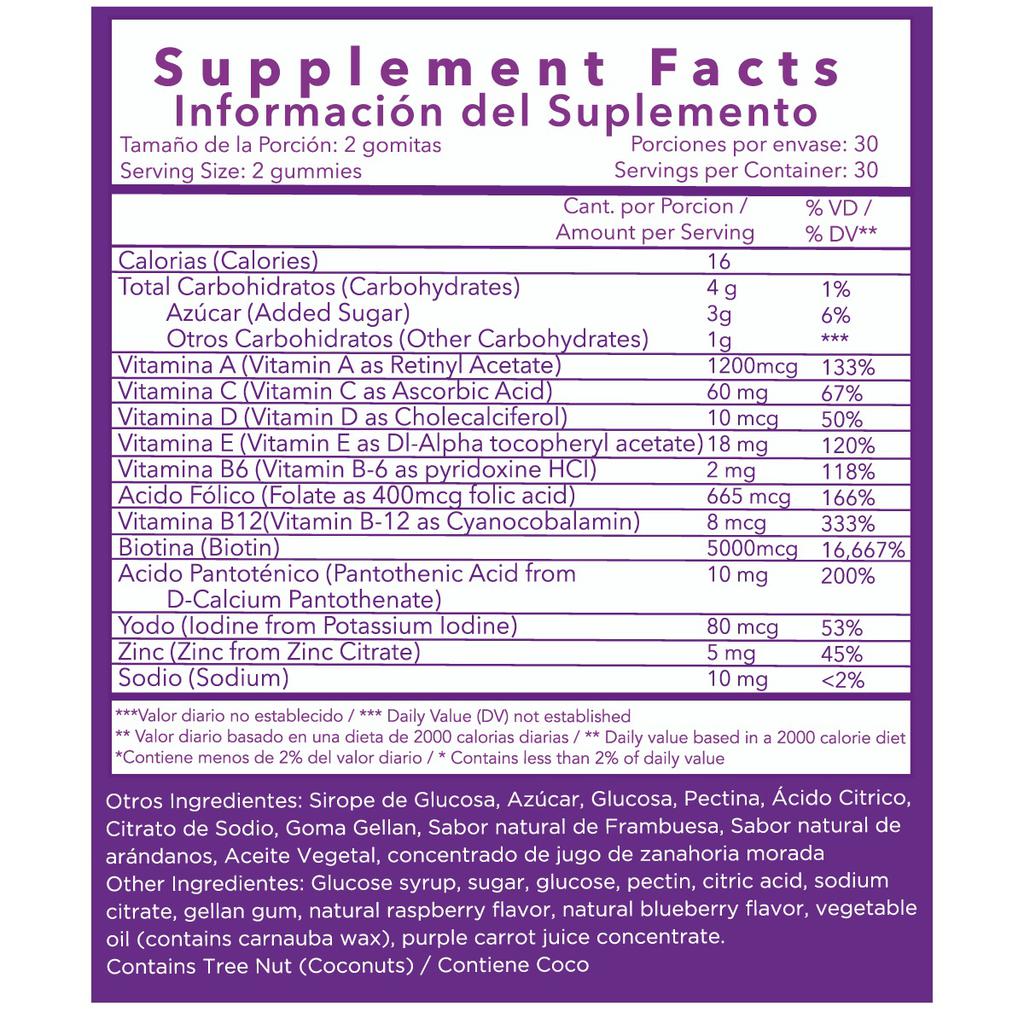 Fitamin  Vitaminas 60 unidades