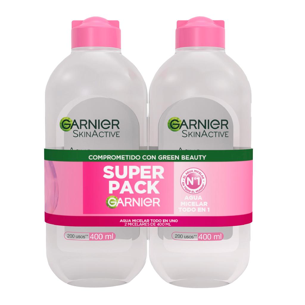 Garnier Agua Micelar Todo en Uno 2 Unidades / 400 mL