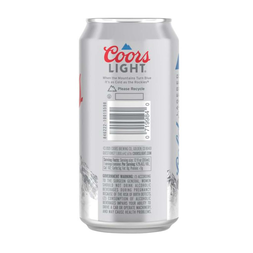 Coors Cerveza Light 24 Unidades / 355 mL / 12 oz