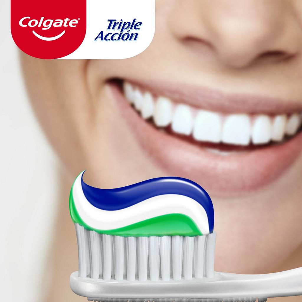 Colgate Triple Acción Crema Dental con Fórmula Anticaries 6 Unidades / 125 mL / 4.22 oz