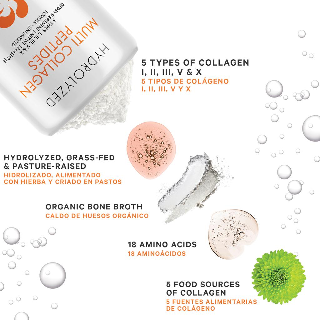 Codeage Proteína en Polvo Péptidos de Colágeno Hidrolizados 342 g / 12 oz