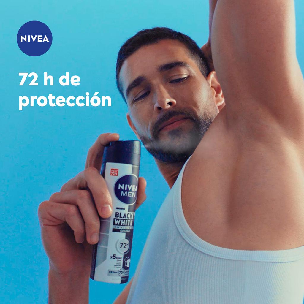Nivea Aerosol Antitranspirante Black and White Invisible 3 Unidades / 250 mL / 8.7 oz