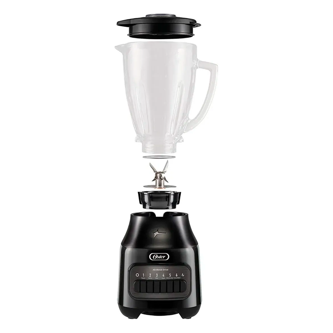 Licuadora 6-vel 1.5l vaso vidrio 800w gbpb negro