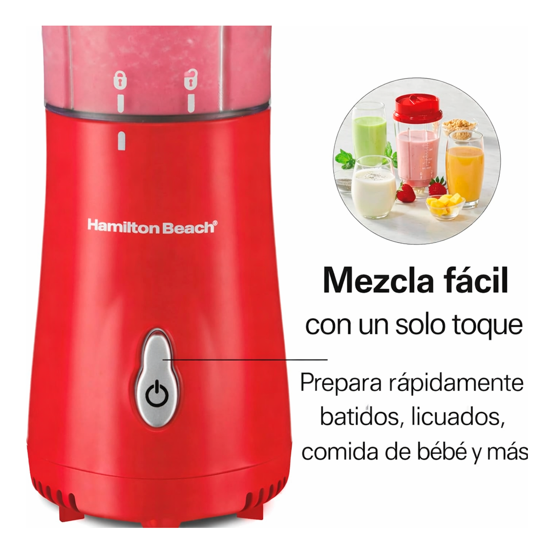 Licuadora personal 14-oz hamilton 51101rg r