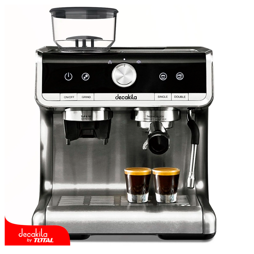 Maquina de café expresso con moledor decakila kucf010m plateado