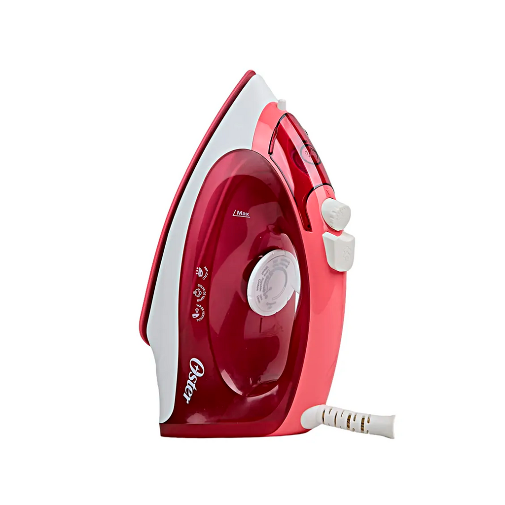 Plancha electrica vapor ceramica rosado oster