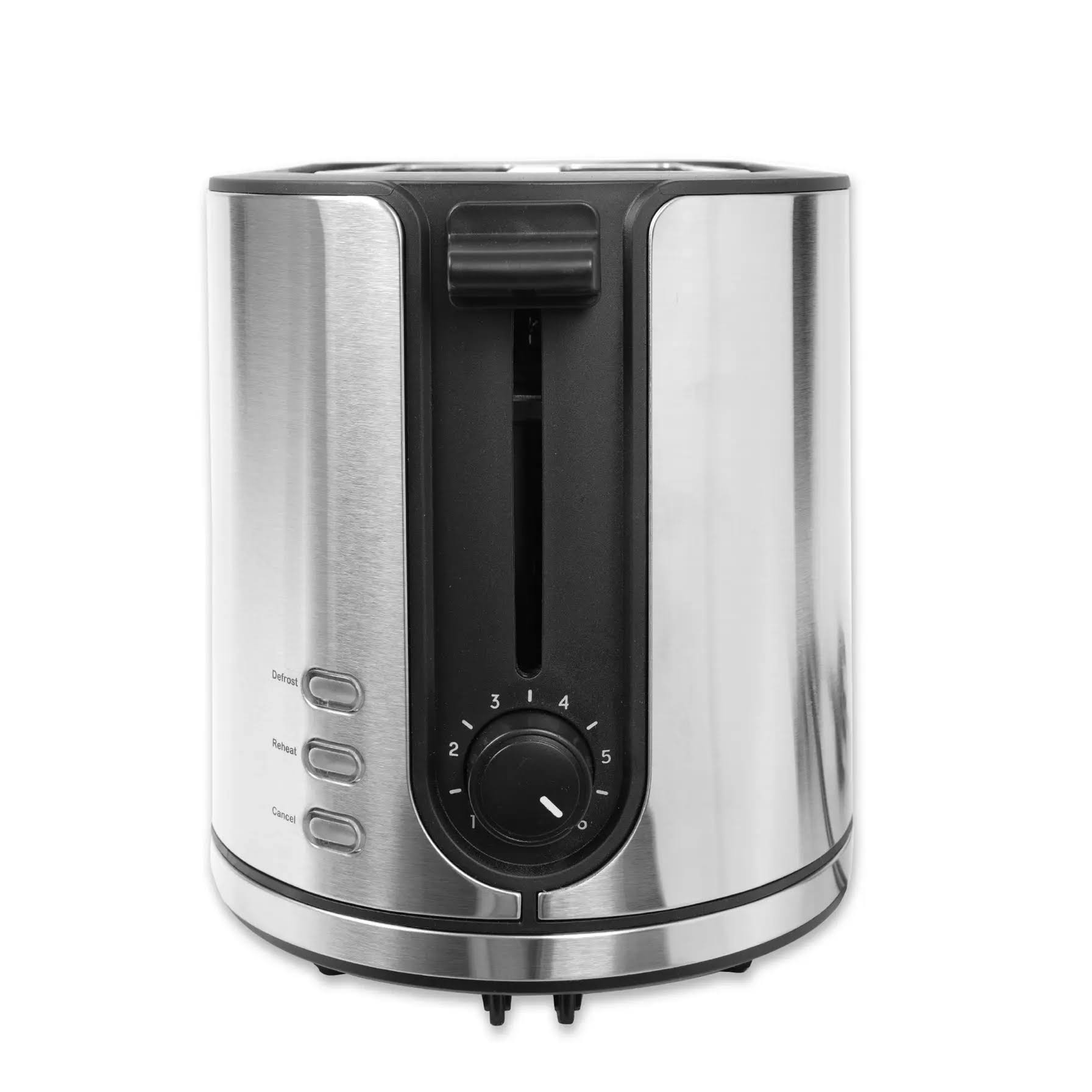 Tostadora de pan 2 rebanadas acero inoxidable 900w decakila 4w plateado