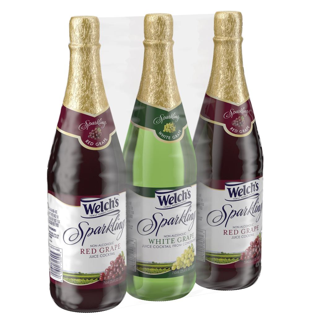 Welch's Coctel de Uva Espumante Sin Alcohol 3 Unidades / 750 mL / 25.36 oz
