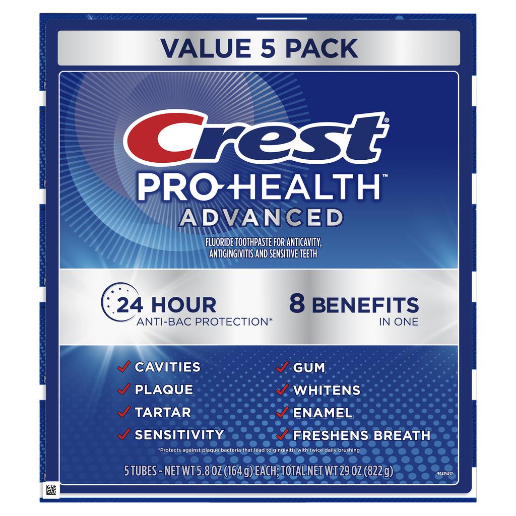 Crest Pro Health Advanced Pasta Dental para Dientes Sensibles 5 Unidades / 164 g / 5.8 oz