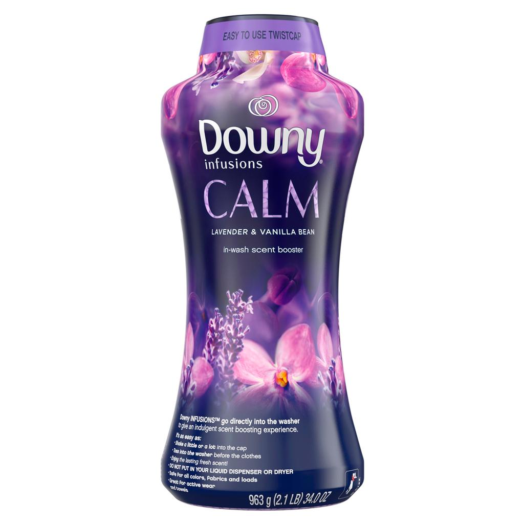 Downy Infusions Calm Perlas de Perfume Intensificadoras de Aroma a Lavanda y Vainilla 963 g / 34 oz