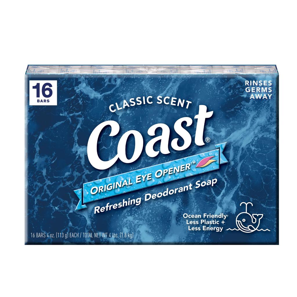 Coast Jabón de Baño con Aroma Pacific Force 16 Unidades / 113 g / 4 oz
