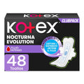 Kotex Nocturna Evolution Toallas Femeninas Extra Largas con Alas 48 Unidades