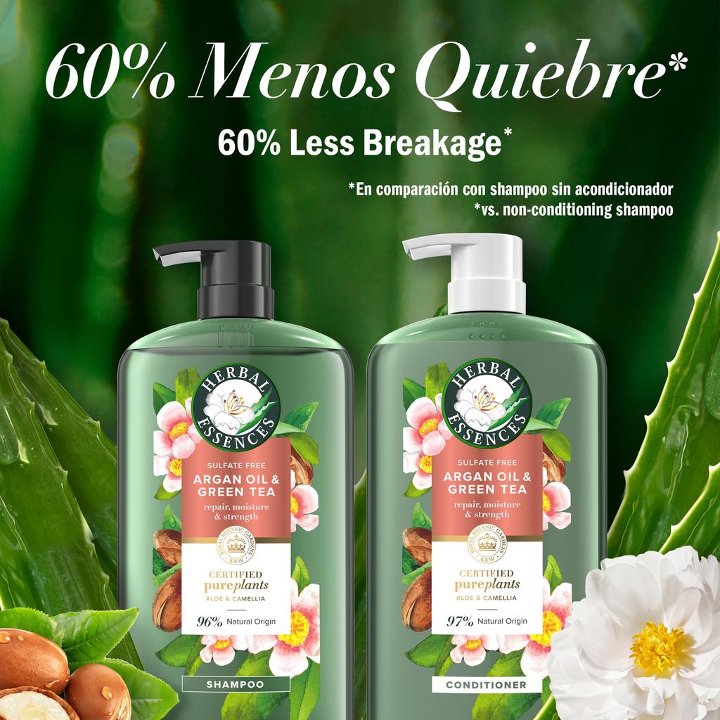 Herbal Essences Shampoo con Aceite de Argán y Té Verde 1 L / 33.8 oz