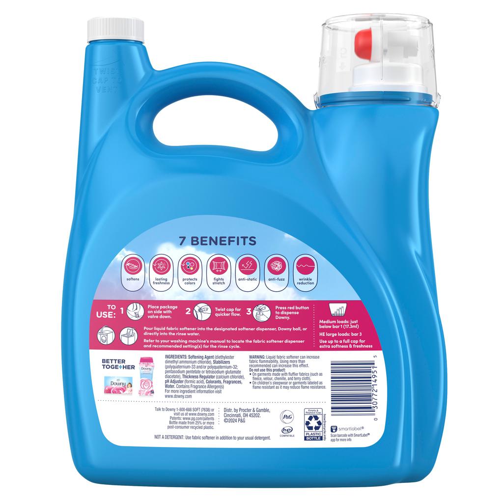 Downy Suavizante April Fresh Líquido 4.4 L / 150 oz