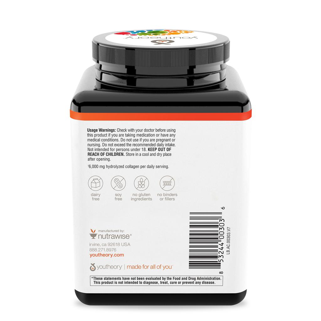 Youtheory Colágeno Avanzado 290 Tabletas / 20.68 mg