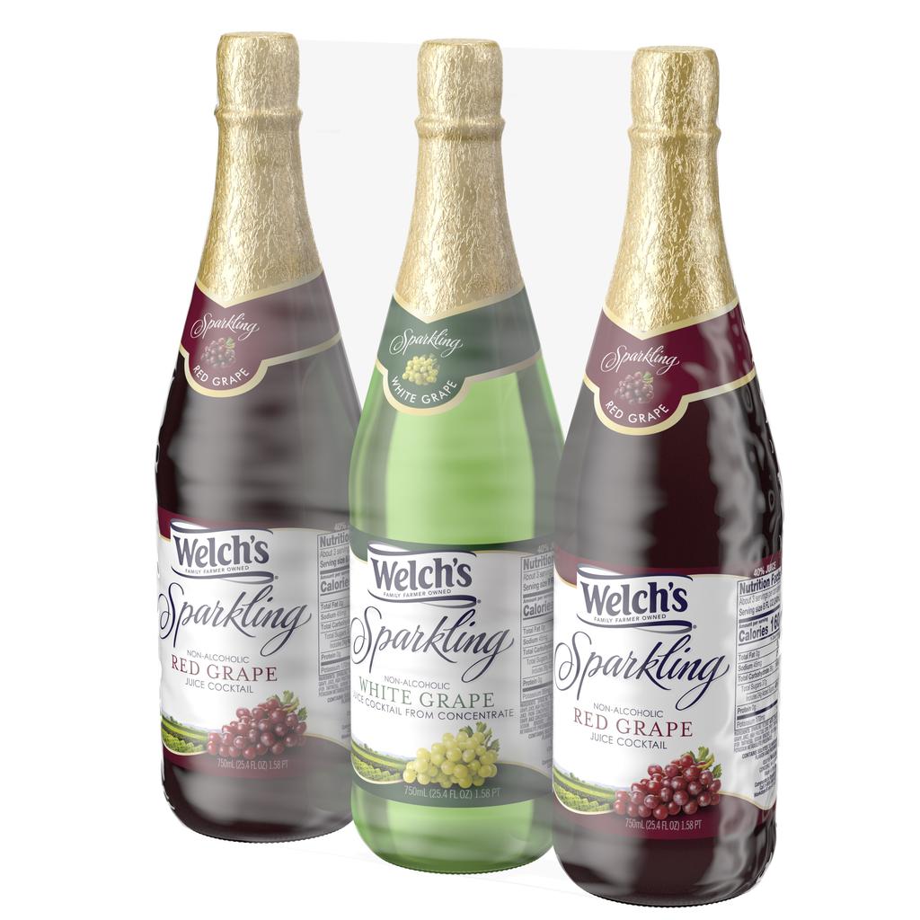 Welch's Coctel de Uva Espumante Sin Alcohol 3 Unidades / 750 mL / 25.36 oz
