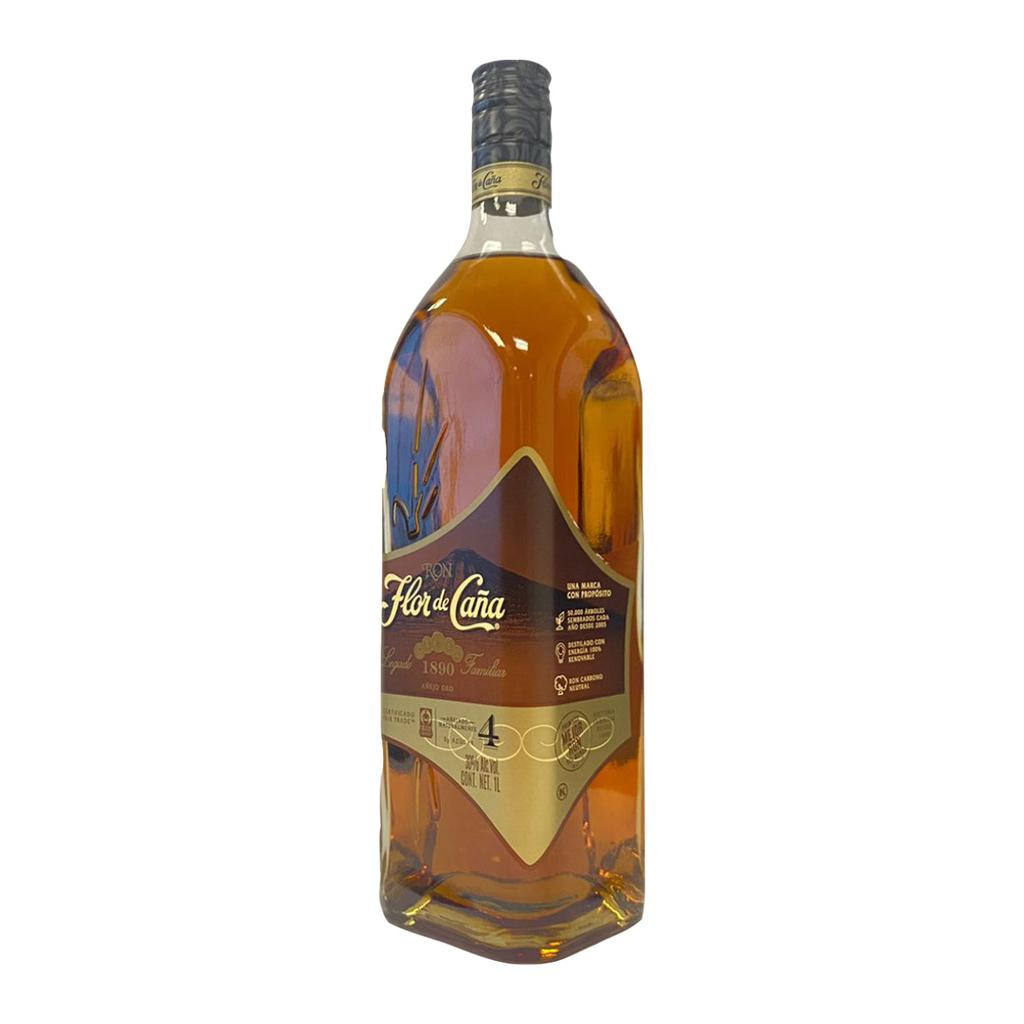 Flor de Caña Oro Ron Añejo 4 Años Perfecto para Cócteles 1 L