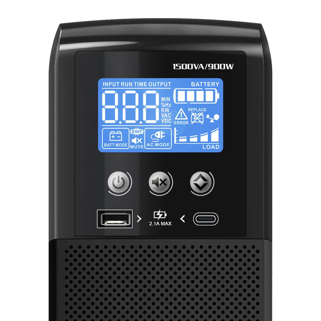Member's Selection Respaldo de Batería UPS Inteligente con Protección contra Sobretensiones 1 500 VA / 900 W ST-1500MS