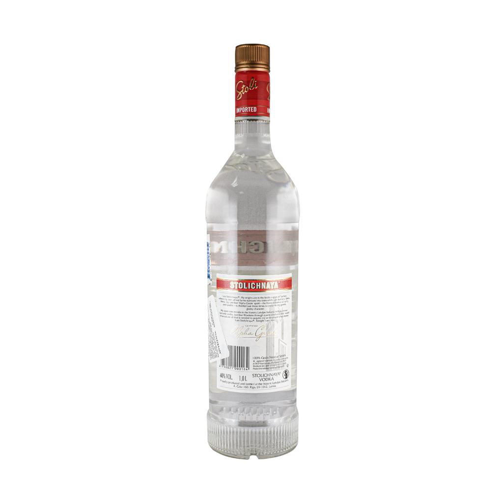 Stolichnaya Vodka Premium Suave de Estilo Clásico 1 L / 34 oz