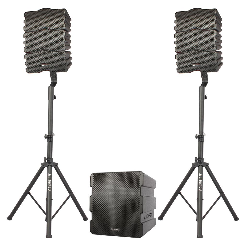 Alien Pro Sistema de Sonido Vector con Subwoofer + 2 Altavoces Satélite con Soportes
