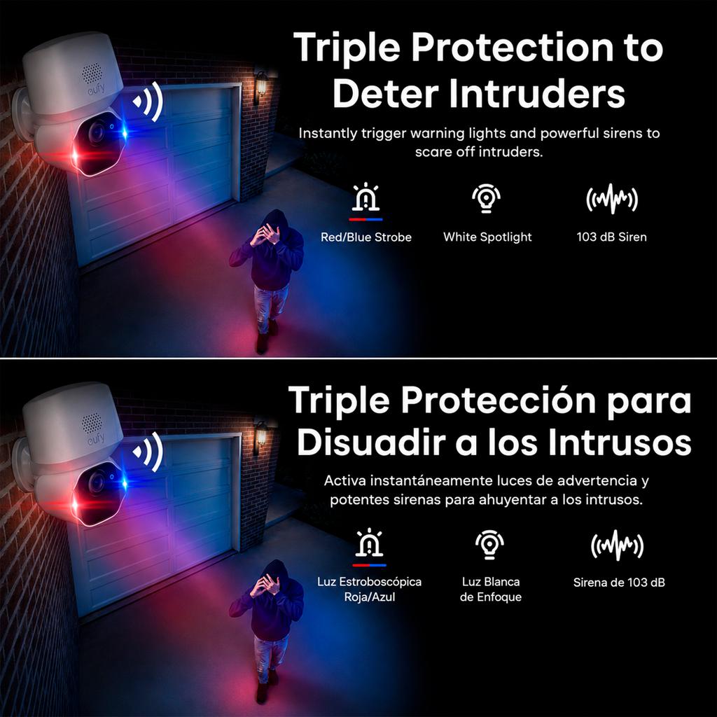 Eufy Cámara de Seguridad Exterior 4K SoloCam E42