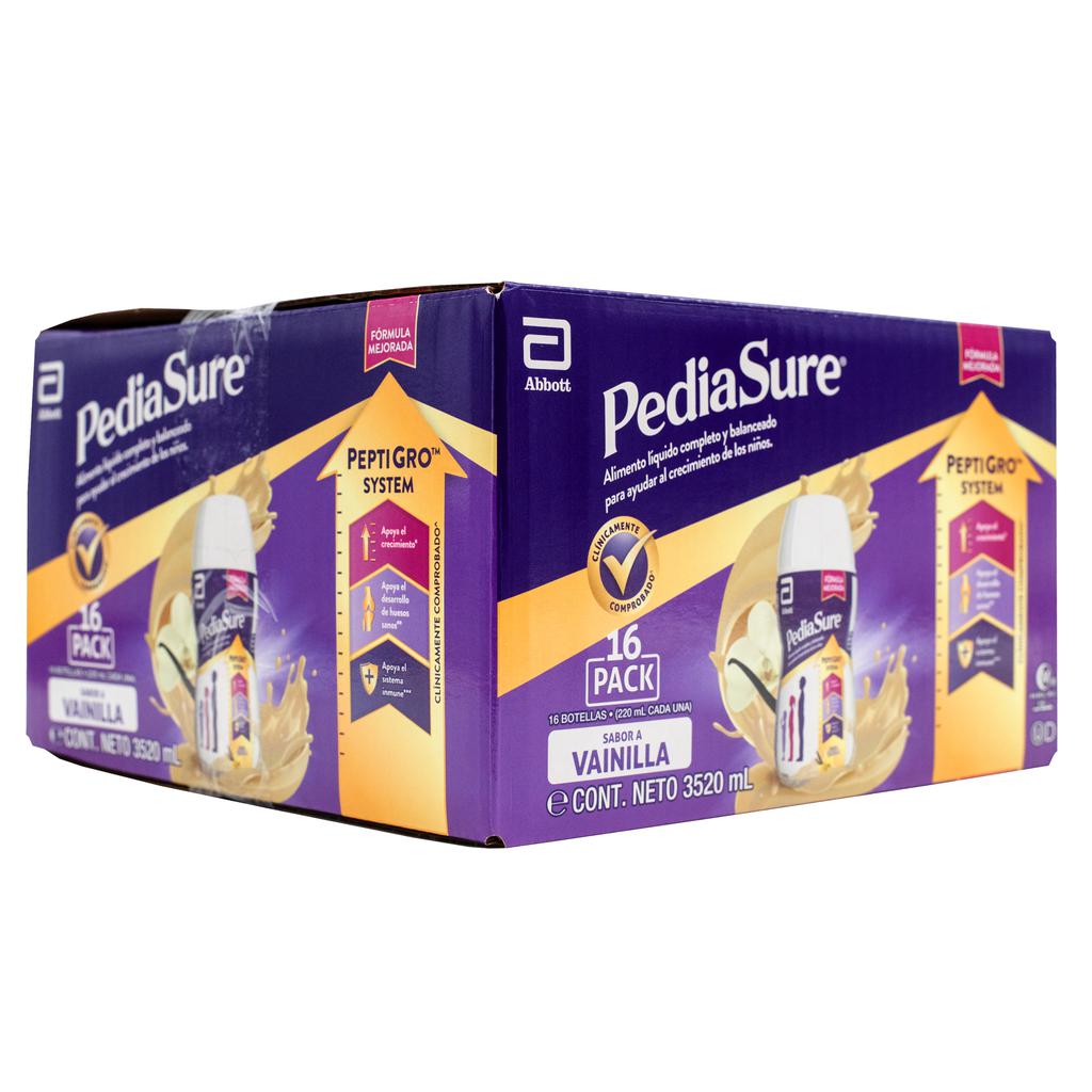 Pediasure Suplemento Nutricional Liquido para Niños Sabor Vainilla 16 Unidades / 220 mL