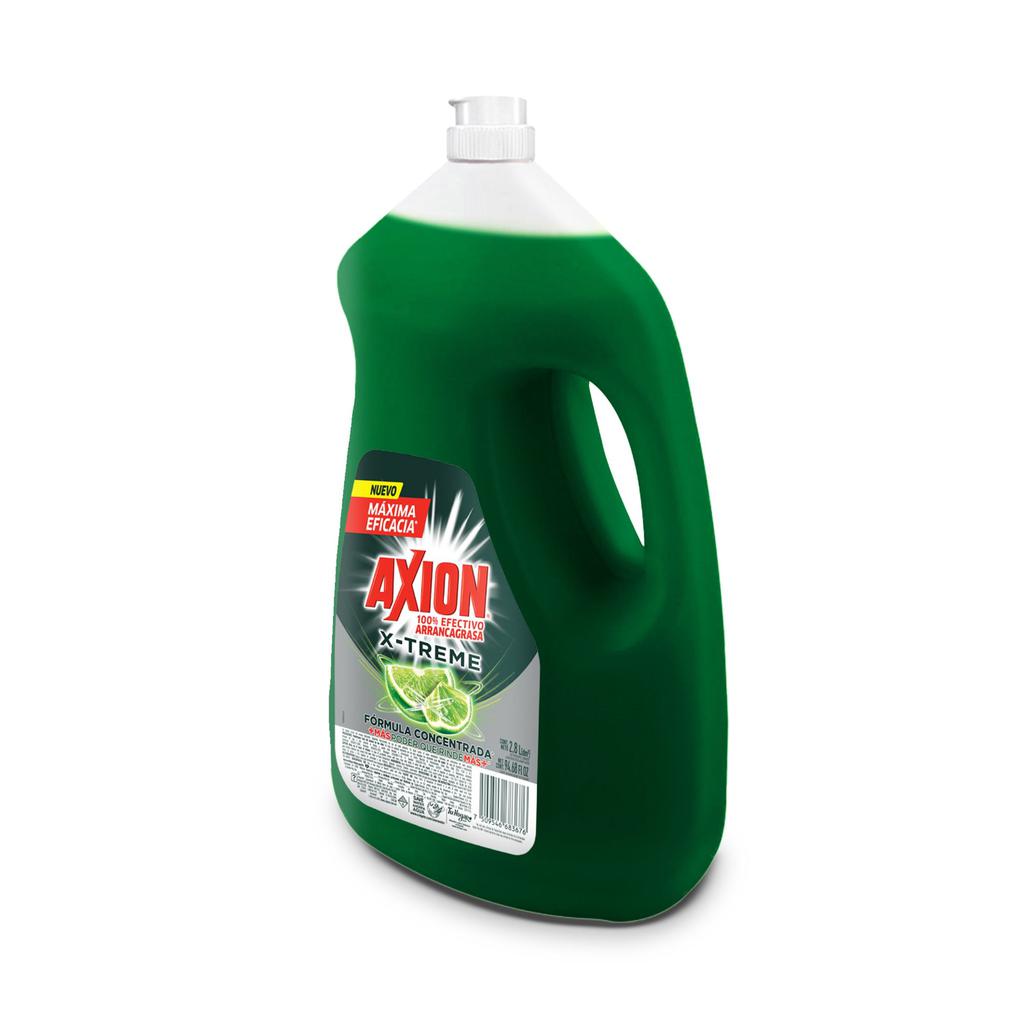 Axion X-Treme Arranca Grasa Jabon Lava Vajillas Liquido 2.8 L / 94.67 oz