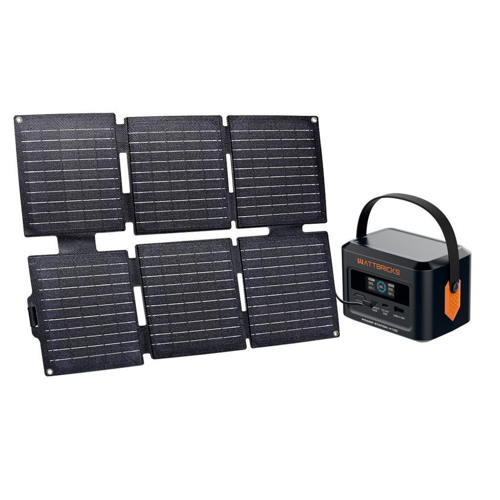 Wattbricks Energy Estación de Energía Portátil 120 W H100B