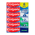 Colgate Triple Acción Crema Dental con Fórmula Anticaries 6 Unidades / 125 mL / 4.22 oz