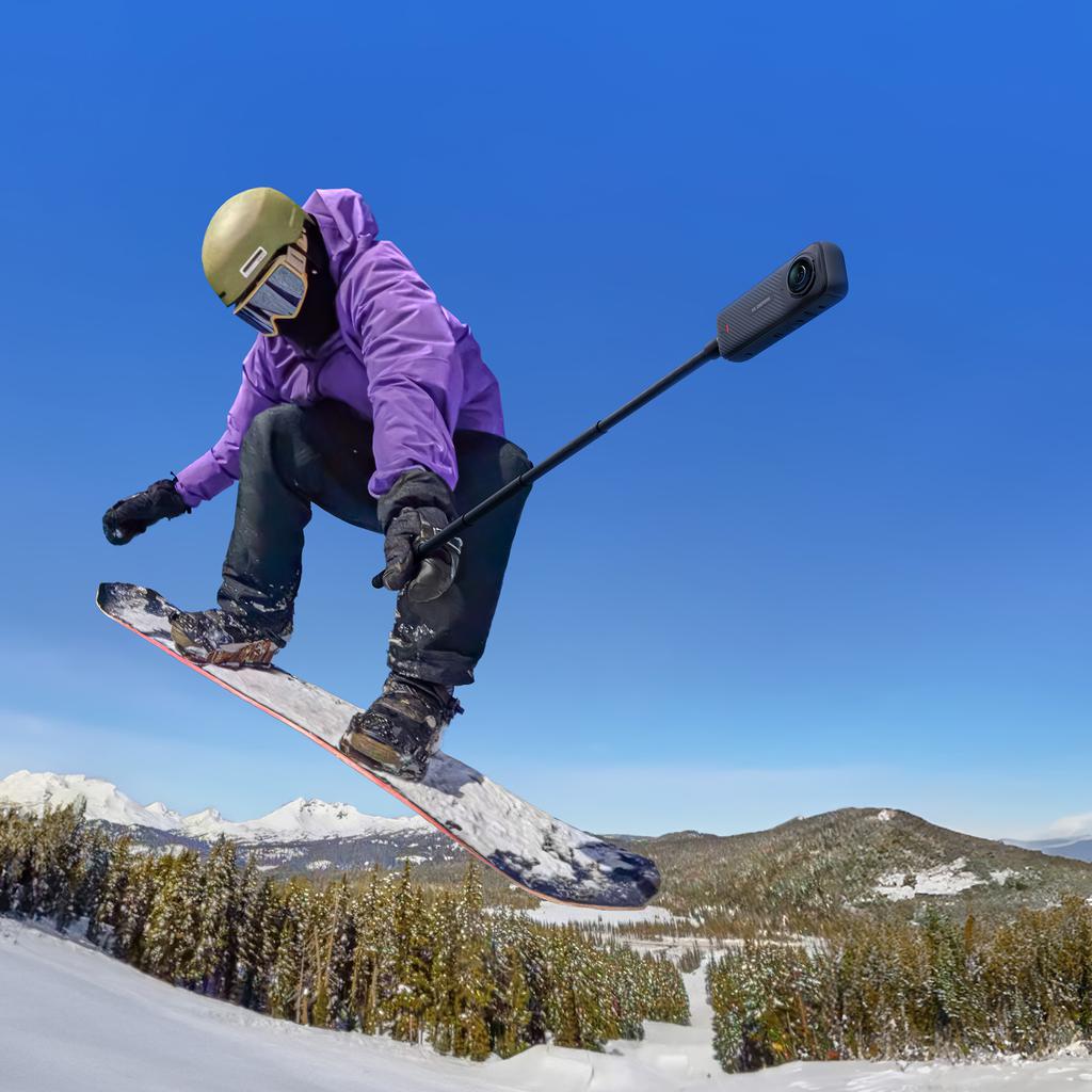Insta360 Cámara de Acción 360° Resistente al Agua Incluye Selfie Stick