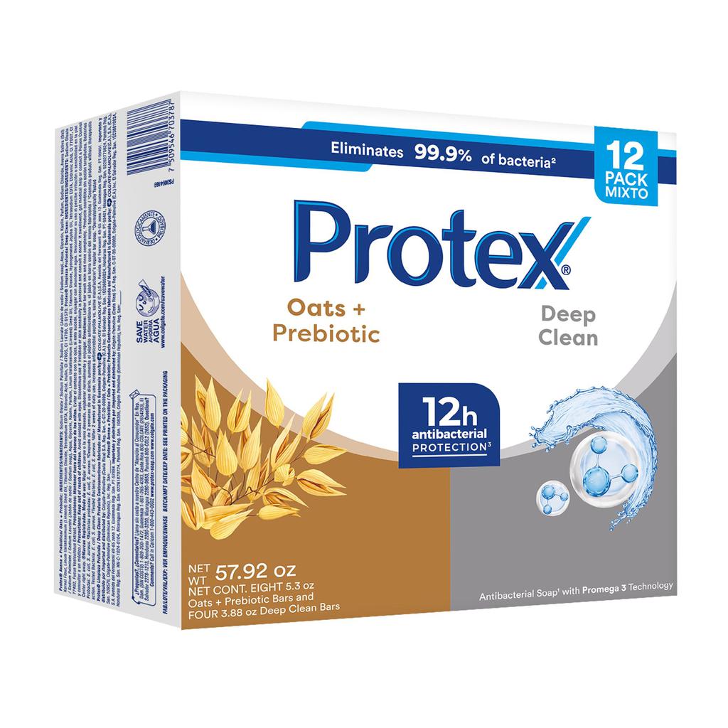 Protex Jabón de Baño Surtido en Barra 12 Unidades