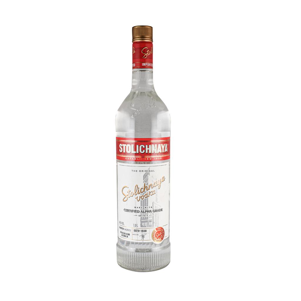 Stolichnaya Vodka Premium Suave de Estilo Clásico 1 L / 34 oz