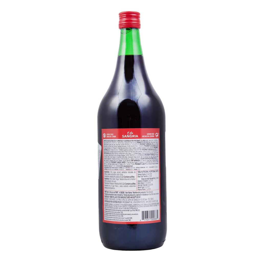 Sangria Especial Sangria 1.5 L / 50 oz