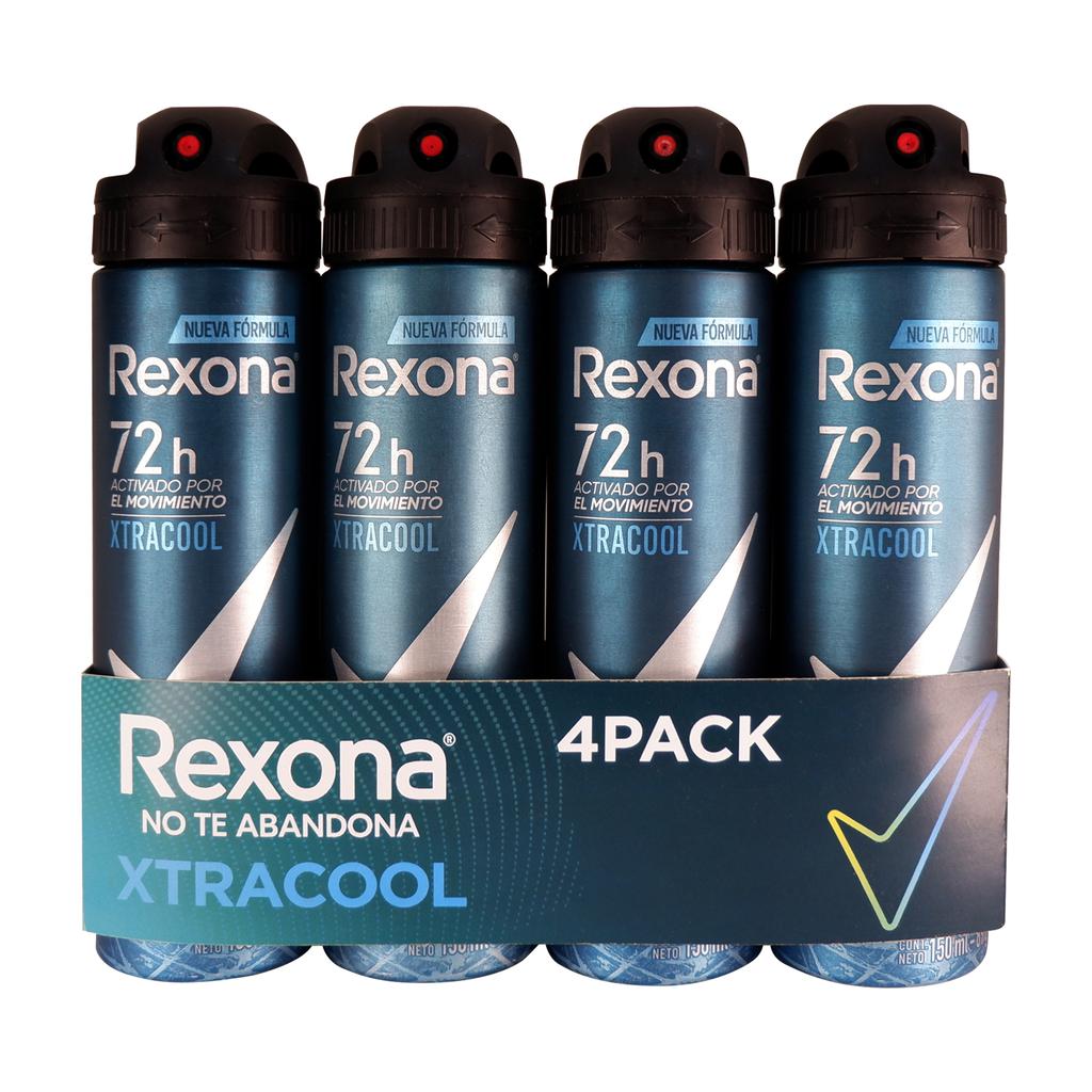 Rexona Men Desodorante Spray Active Dry 4 Unidades / 150 mL / 5 oz