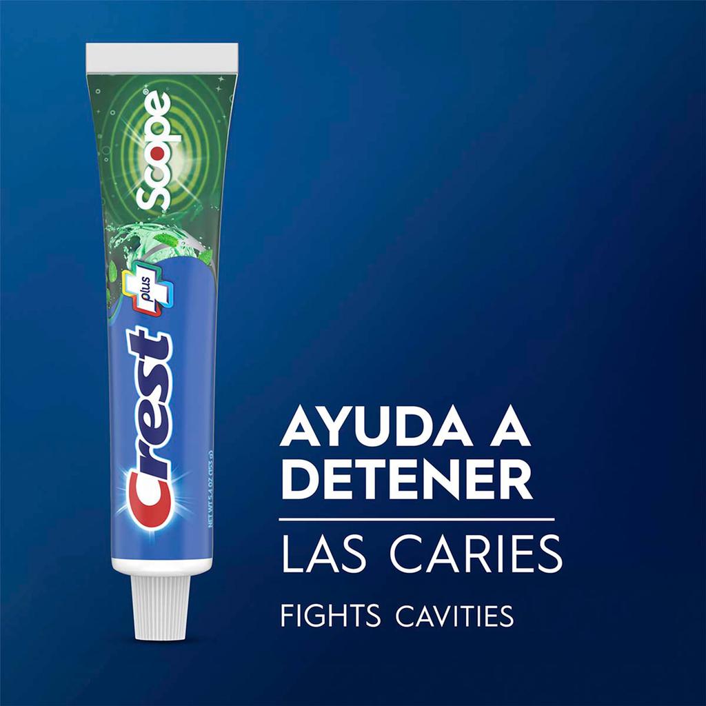 Crest Complete Crema Dental Blanqueadora Plus Scope Outlast 5 Unidades / 178 g / 6.3 oz
