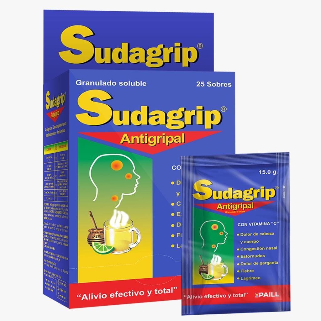 Sudagrip Antigripal en Sobres 2 Paquetes / 25 Unidades
