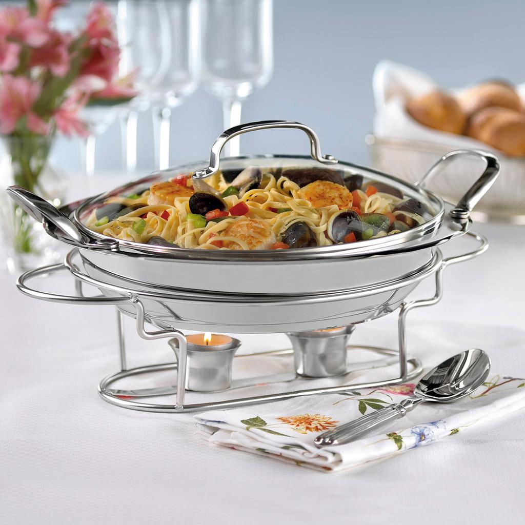 Cuisinart Plato Servidor de Buffet Redondo con Tapa 27.94 cm / 11"