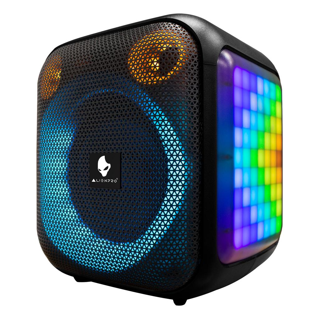AlienPro Altavoz Portátil Bluetooth con Iluminación LED Cubix