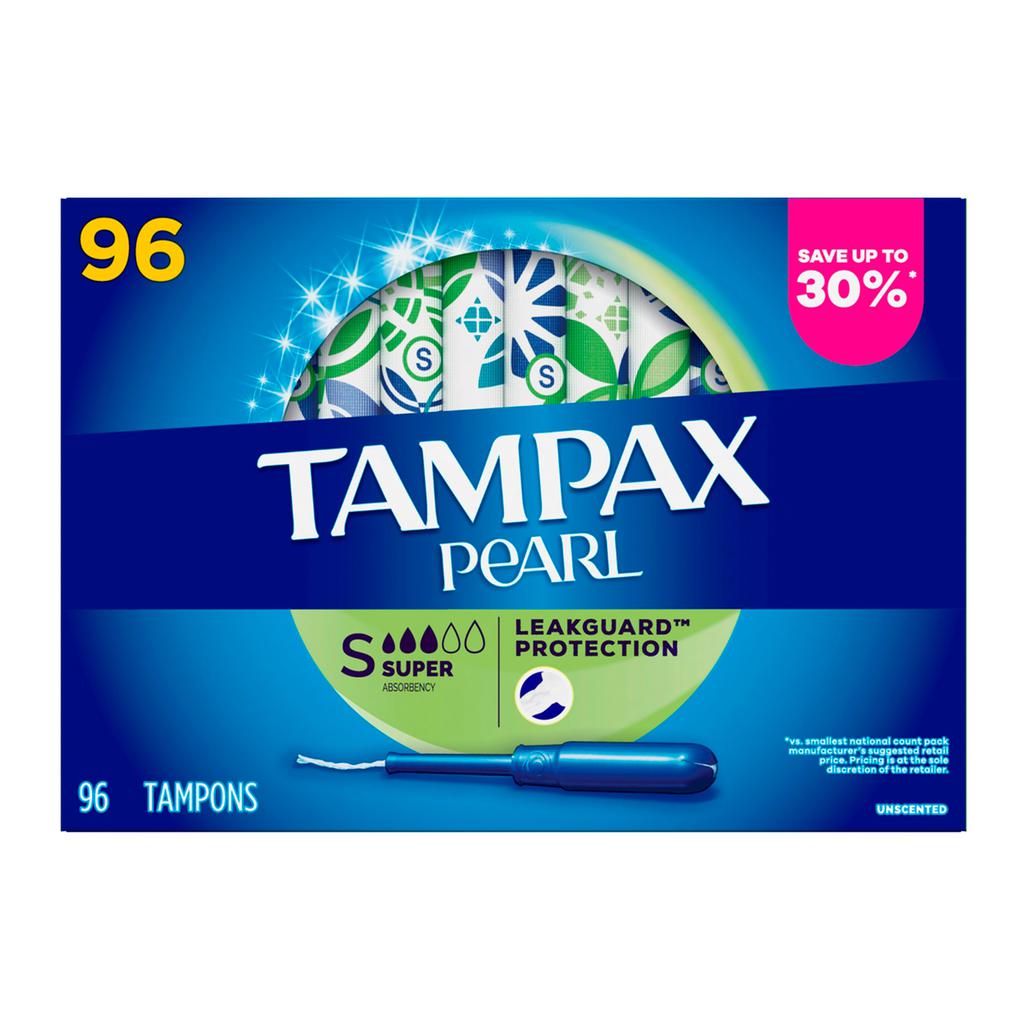 Tampax Pearl Tampones Super Absorbencia 96 Unidades