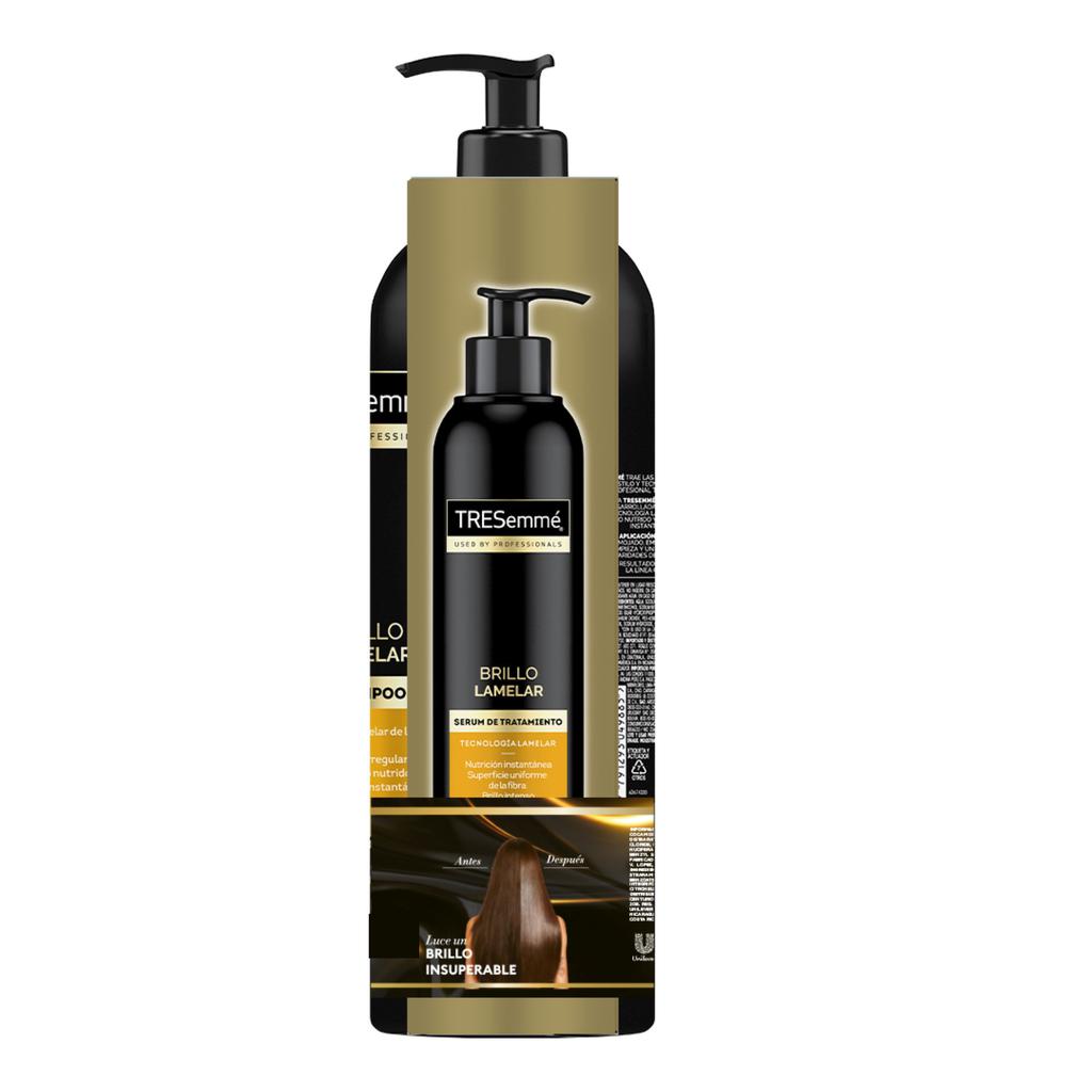TRESemmé Brillo Lamelar Set Shampoo 880 mL + Sérum de Tratamiento 170 mL
