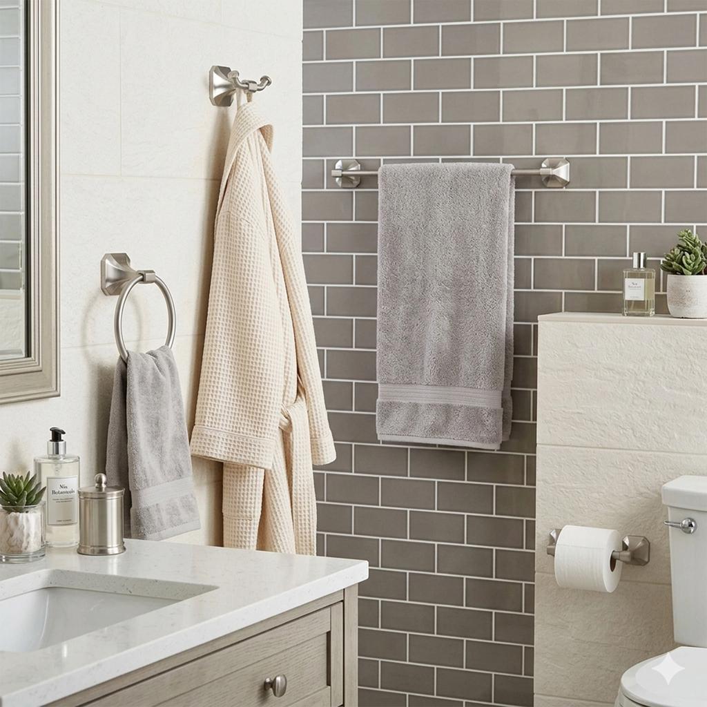 Cavoli Juego de Accesorios para el Baño 4 Piezas