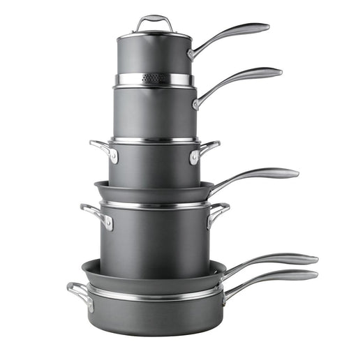 Member’s Selection Juego de Batería de Cocina Aluminio Anodizado 12 Piezas