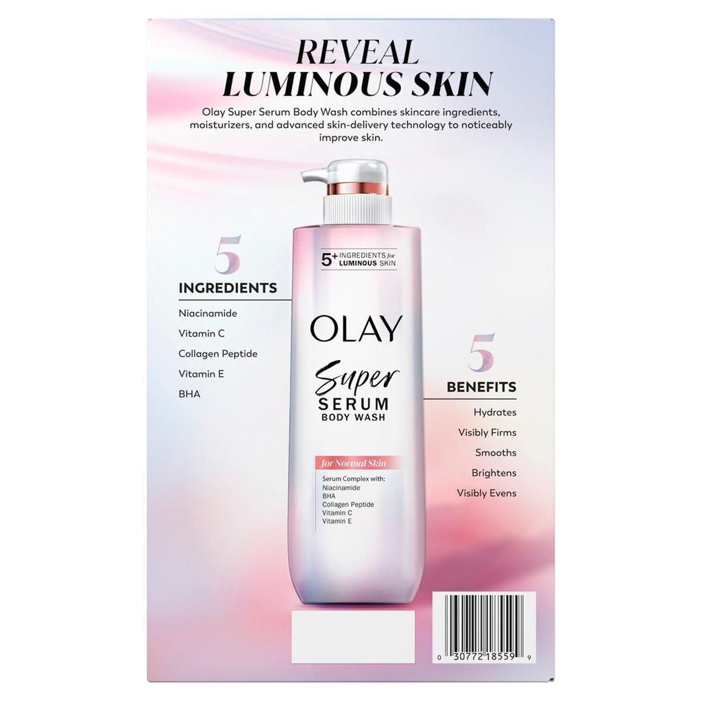 Olay Gel de Baño Corporal Super Serum para Piel Normal 2 Unidades / 547 mL / 18.5 oz