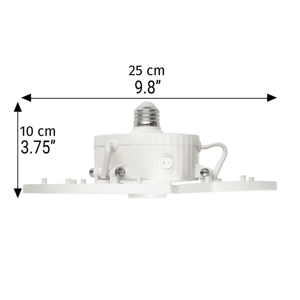 Green Watt Luz LED Blanca de Garaje 3 Cabezas Ajustables