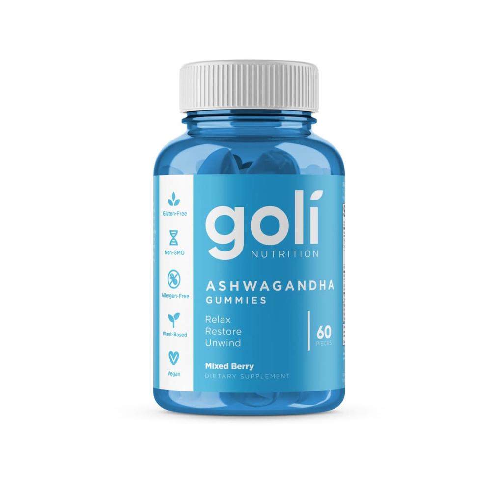 Golí Nutrition Suplemento Ashwagandha en Gomitas con Sabor a Bayas 60 Unidades