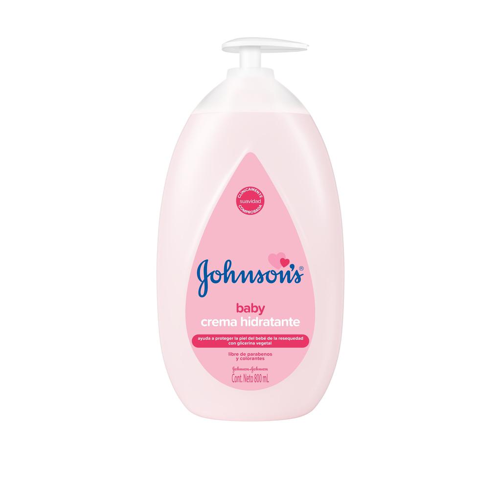 Johnson's Baby Crema Hidratante Libre de Parabenos 800 mL