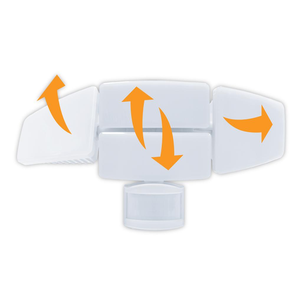 Sunforce Luz Solar LED con Sensor de Movimiento y 4 Cabezales