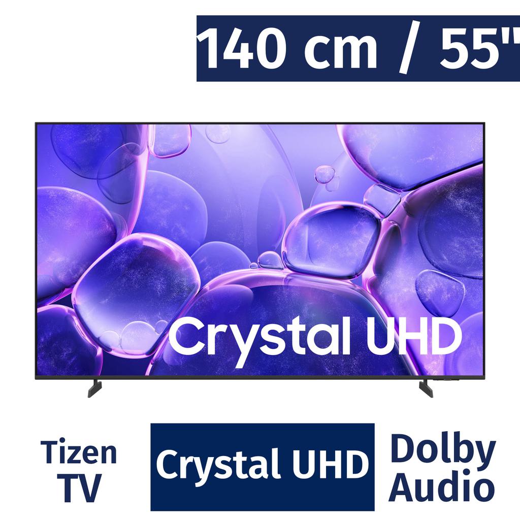 Samsung 140 cm / 55" Pulgadas Smart Tizen 4K Crystal UHD TV UN55U8000FFXZA