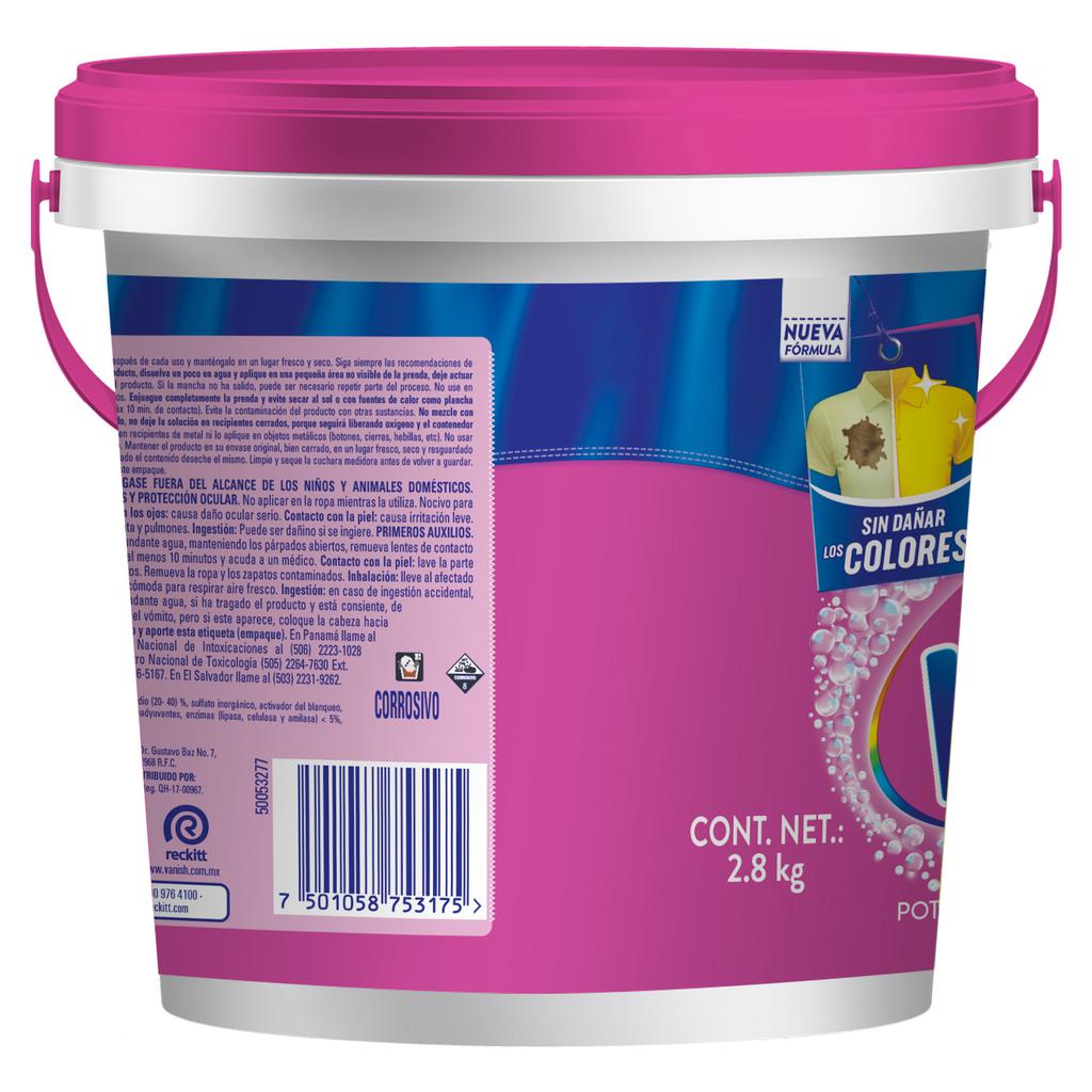 Vanish Rosa Removedor de Manchas en Polvo 2.8 kg