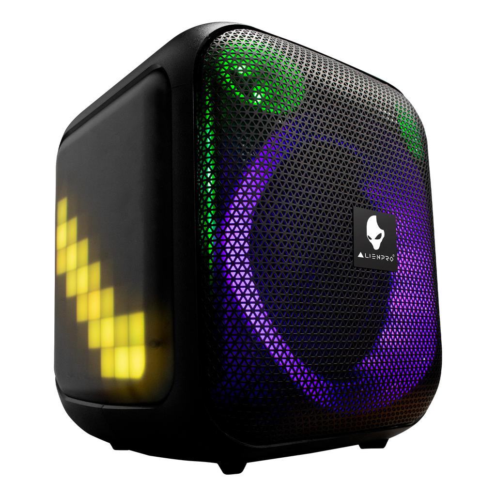 AlienPro Altavoz Portátil Bluetooth con Iluminación LED Cubix